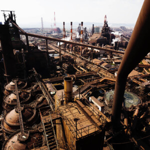 製鉄所　転炉レプリカ 製鉄所の転炉[25083004826]の写真・イラスト素材｜アマナイメージズ